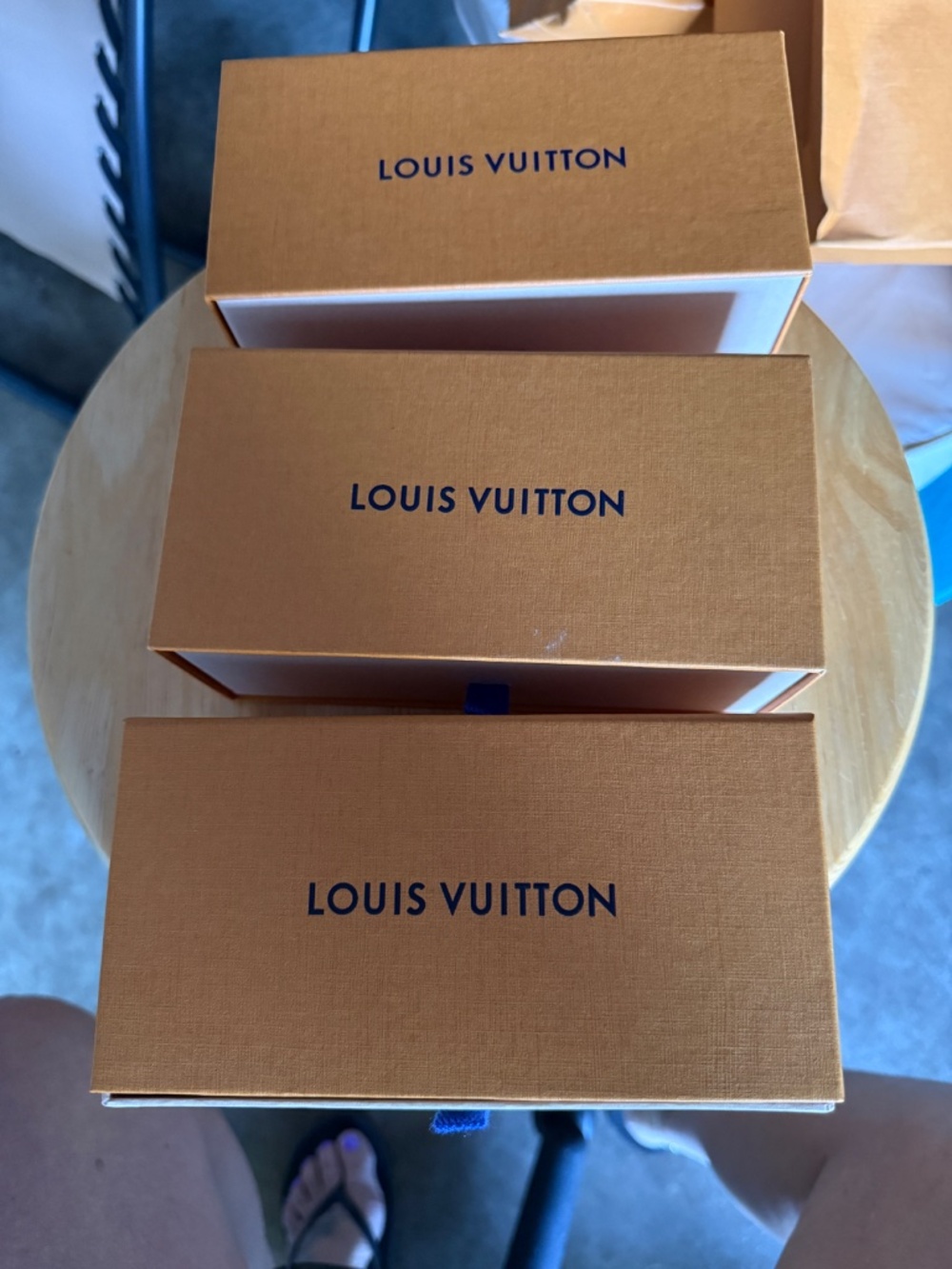 Louis Vuitton Sunglasses Eyewear Drawer Box Orange LV Empty Box